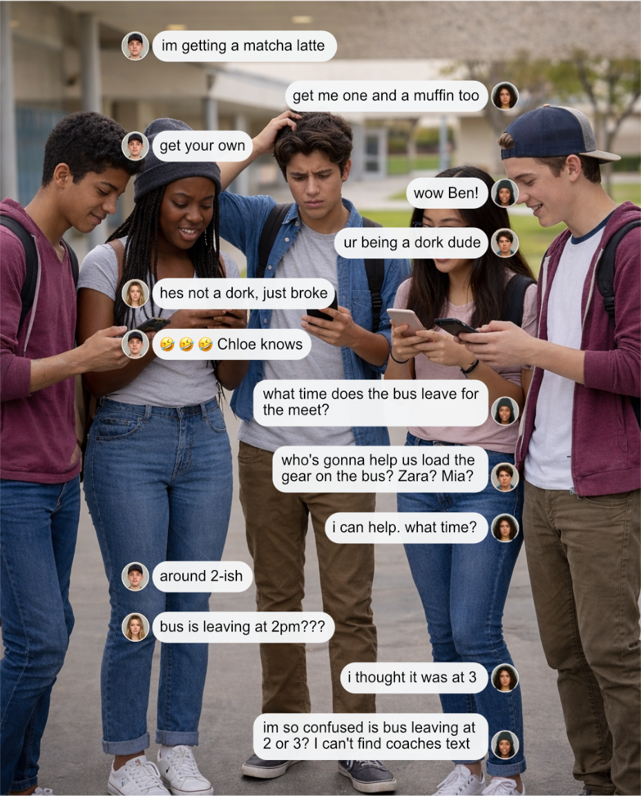 Before: group chat chaos