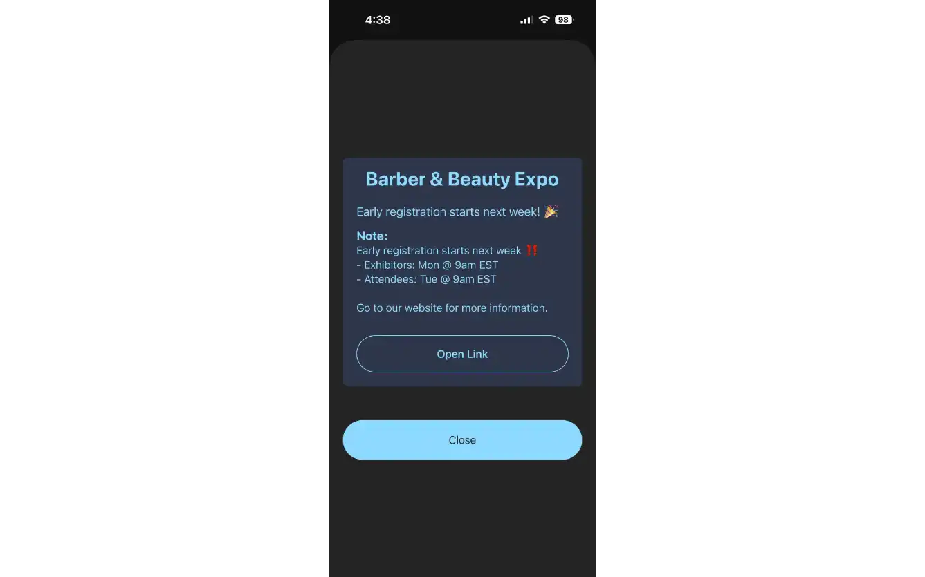Group alerts: Tap on the group alert to view its details in The Notifier app on your phone. (desktop)